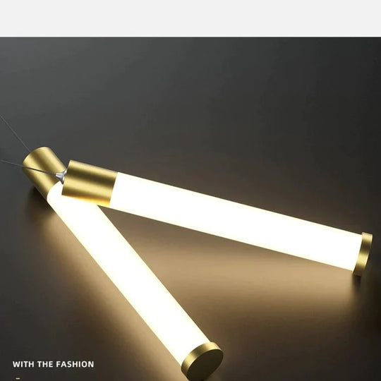 Restaurant Chandelier Modern Minimalist Nordic Table Bar Office Led Long Lamp Lamps Pendant