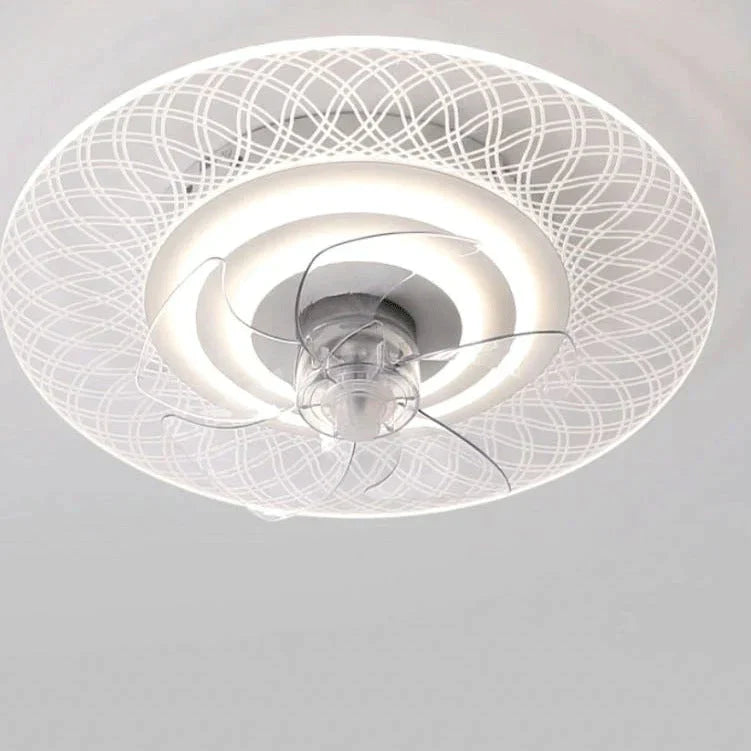Ceiling Fan Lamp Bedroom Restaurant Creative Personality Ultra - Thin Invisible With