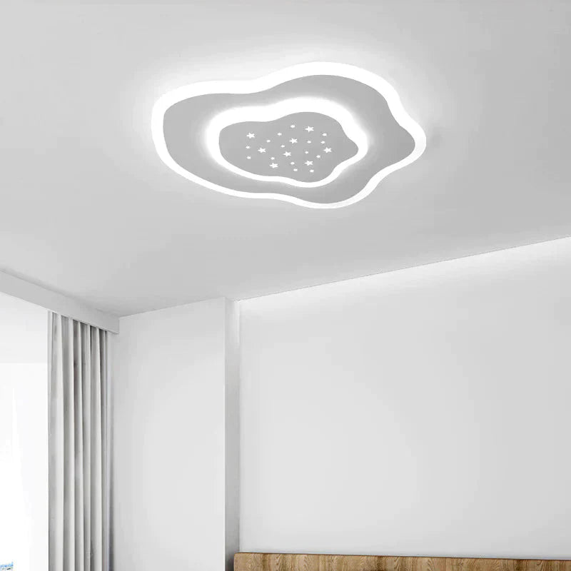 Creative Cloud Stars Ceiling Lamp Bedroom Room Modern Simple And Warm