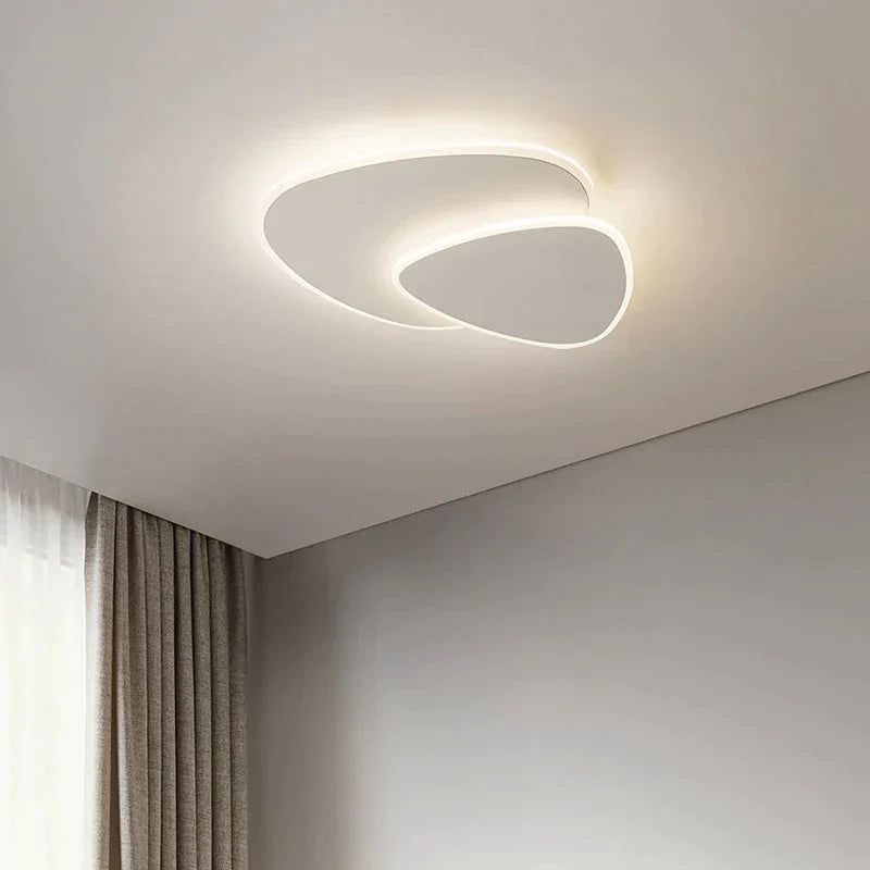 Minimalist Master Bedroom Lamp Nordic Room Modern Simple Creative Triangular Pebble Ceiling