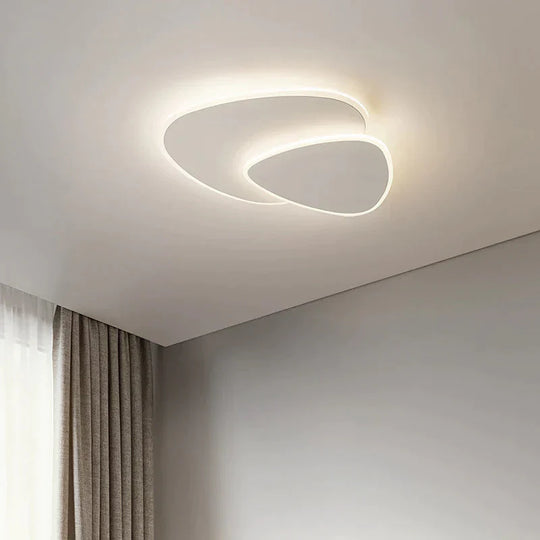 Minimalist Master Bedroom Lamp Nordic Room Modern Simple Creative Triangular Pebble Ceiling