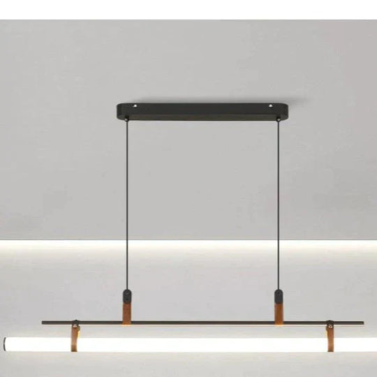 Nordic Simple Restaurant Lamp Living Room Cafe Chandelier Office Desk Bar Acrylic Led Strip Pendant
