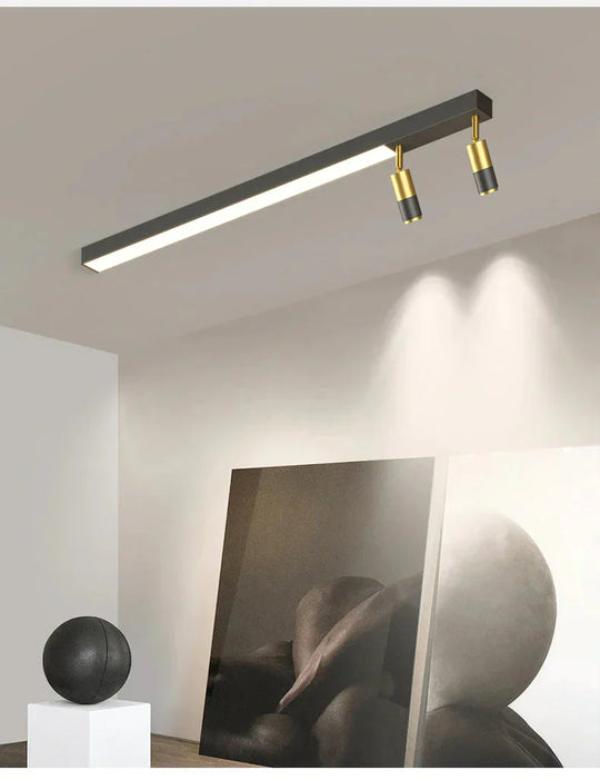Restaurant Chandelier Modern Minimalist Nordic Table Bar Office Led Long Lamp Lamps Pendant