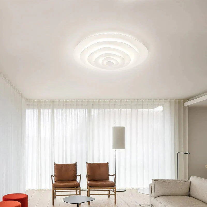 Nordic Living Room Lamp Modern Simple Design Sense Creative Geometry Master Bedroom Ripple Ceiling