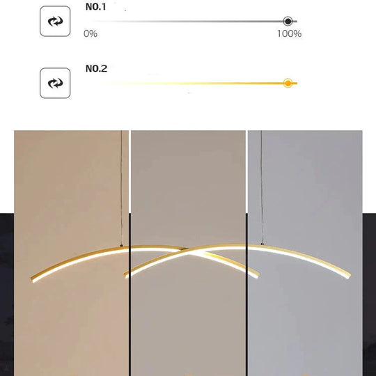 Simple Long Living Room Lamp Creative Personality Dining Bar Designer Restaurant Chandelier Pendant