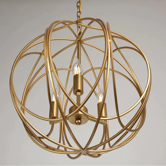 Chandelier Gold Balcony Corridor Lamp Pendant