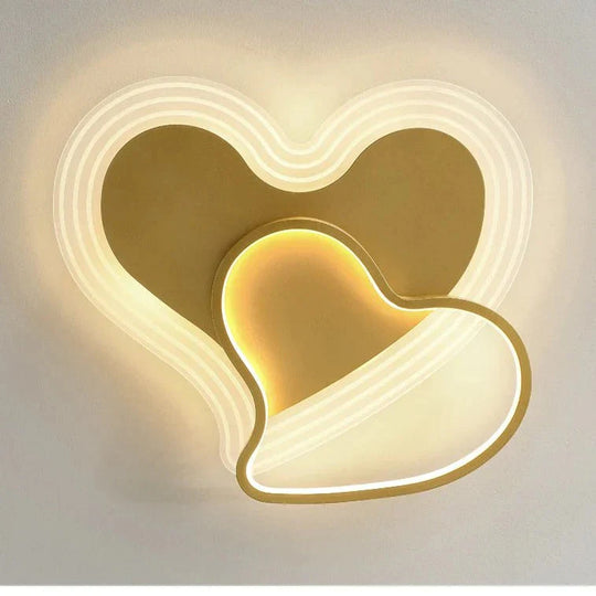 Simple Modern Warm And Romantic Bedroom Nordic Creative Personality Feather Loving Room Ceiling Lamp