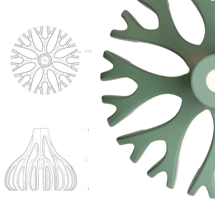 Restaurant Chandelier Simple Makaron Creative Personality Living Room Study Bedroom Bedside Pendant