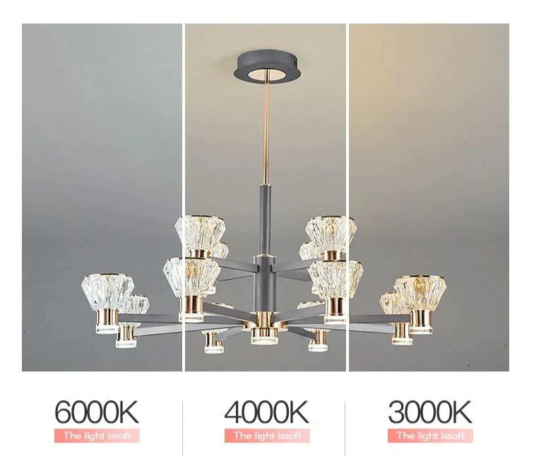 Modern Luxury Crystal Chandelier New Nordic Online Celebrity Creative Personality Pendant