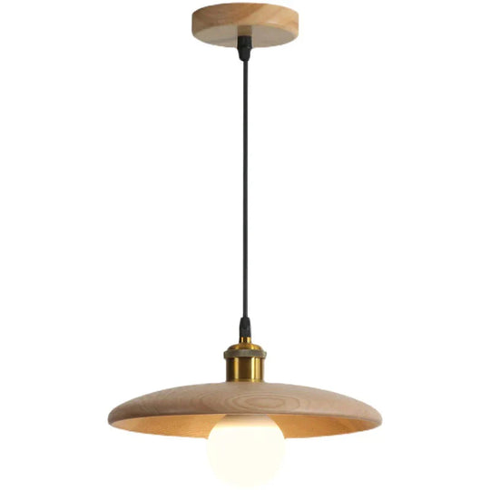 Nordic Solid Wood Lamp Restaurant Chandelier Single Head Art Pendant