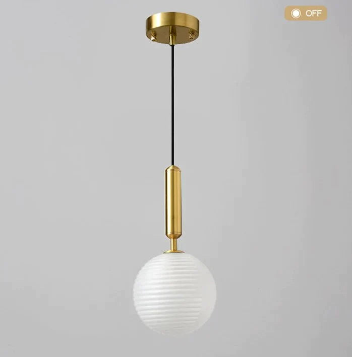 Restaurant Hanging Bulbs Bubble Ball Bronze Chandeliers Pendant