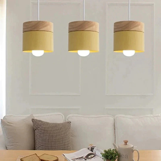 Simple Dining Room Living Chandelier Tea Shop Table Lamp Bedroom Macaroon Creative Pendant