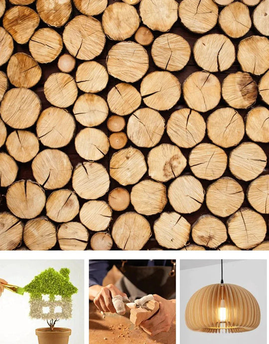 Retro Pumpkin Basswood Chandelier Atmosphere Lamp Pendant