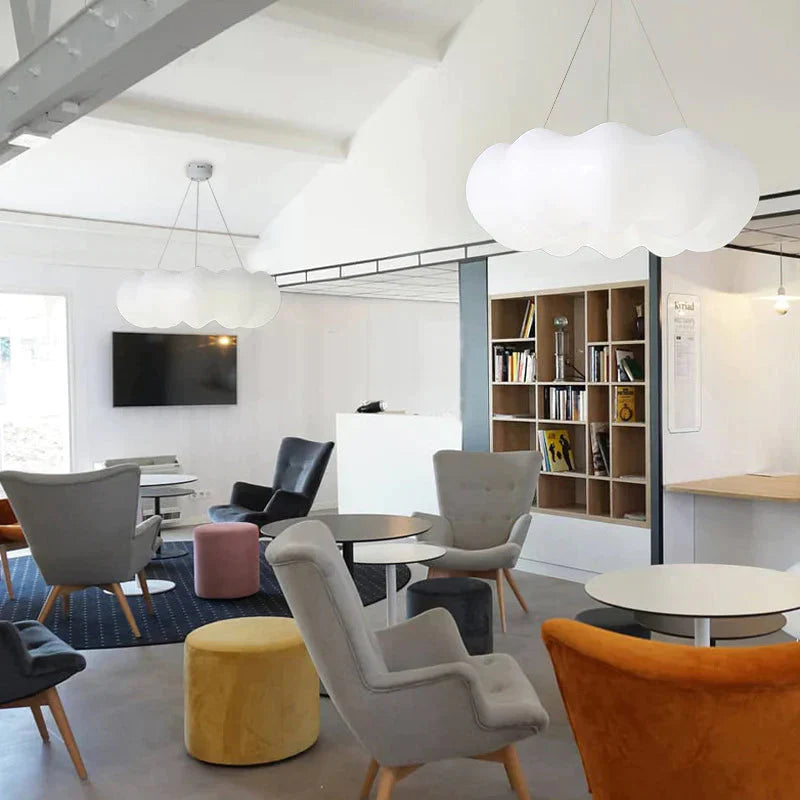 Creative Cloud Chandelier Nordic Simple Modern White Lamp Pendant