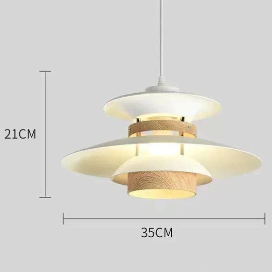 Nordic Walnut Restaurant Chandelier Simple Creative Solid Wood Bedroom Pendant