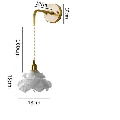 Brass Country B &amp; Hotel Corridor Living Room Dining Minimalist Mini Flower Chandelier Long Wall