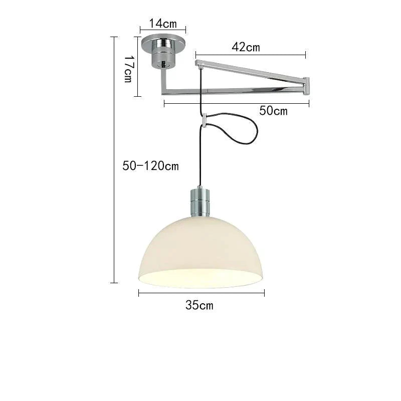 Designer Nordic Modern Minimalist Study Bar Creative Personality Removable Chandelier Glass