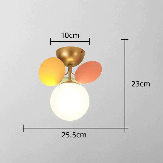 Bedroom Lamps Warm And Romantic Creative Online Celebrity Ins Petal Ceiling Lamp Multicolor / 1