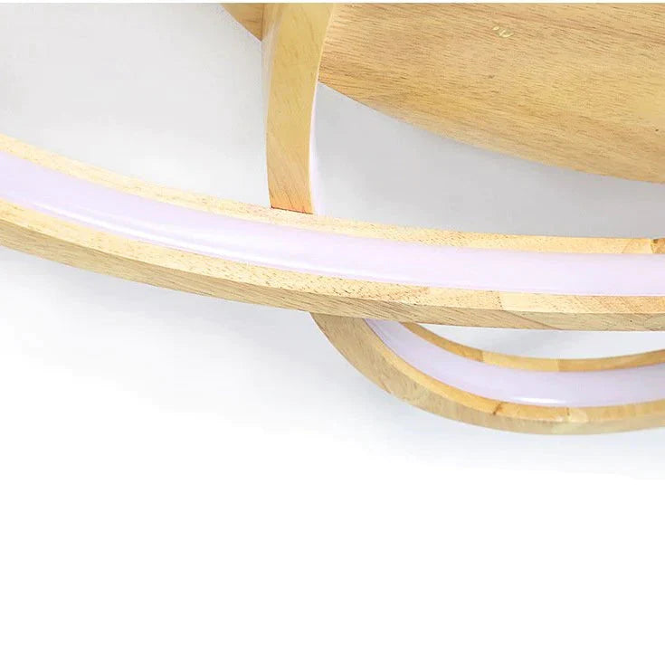Ceiling Lamp Modern Japanese Simple Bedroom Led Creative Warm Atmosphere Wooden Living Room