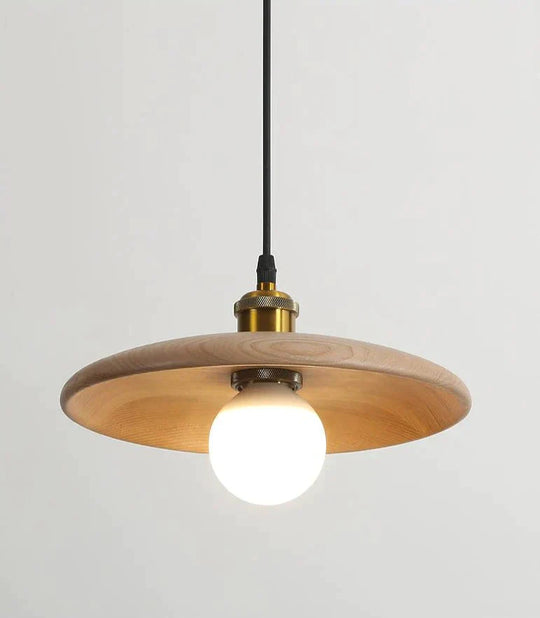 Nordic Solid Wood Lamp Restaurant Chandelier Single Head Art Pendant