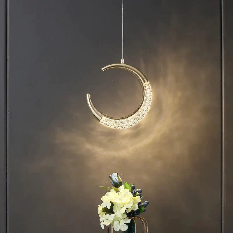Bedside Chandelier Bedroom Warm Long - Line Single - Headed Small As Show / Trichromatic Light