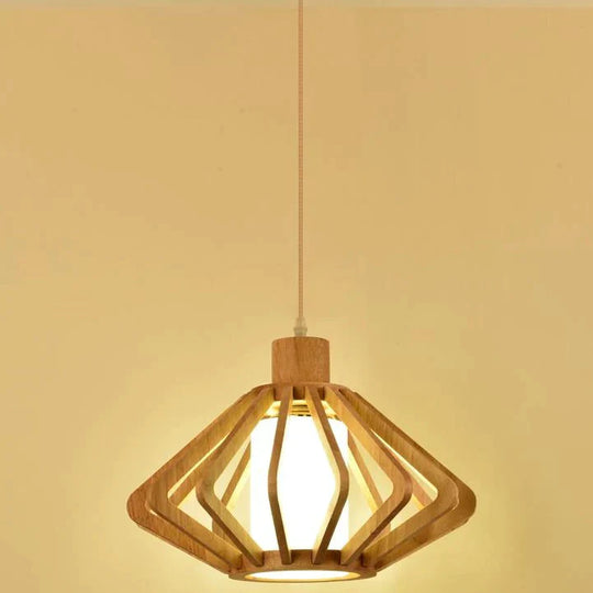 Chandelier Personalized Creative Restaurant Lamp Pinecone Nordic Simple Solid Wood Tatami Bedroom