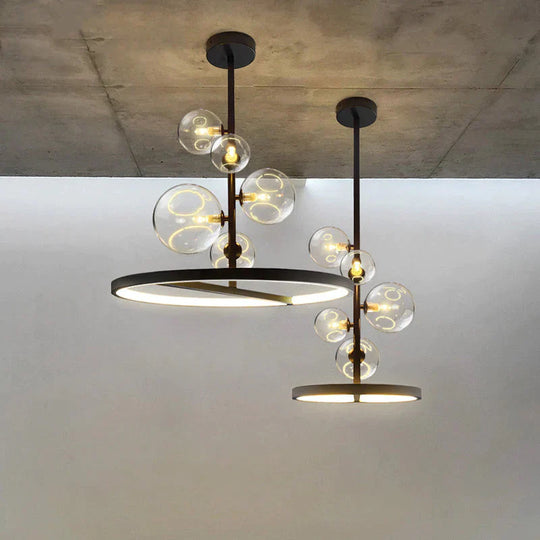 Restaurant Bubble Lamp Modern Magic Bean Bar Chandelier Dining Table Molecular Pendant