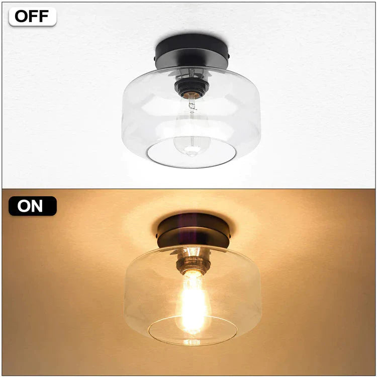 Simple Modern American Glass Ceiling Lamp