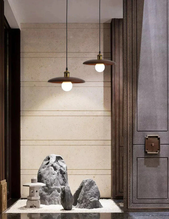 Nordic Solid Wood Lamp Restaurant Chandelier Single Head Art Pendant
