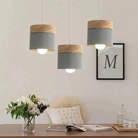 Simple Dining Room Living Chandelier Tea Shop Table Lamp Bedroom Macaroon Creative Pendant