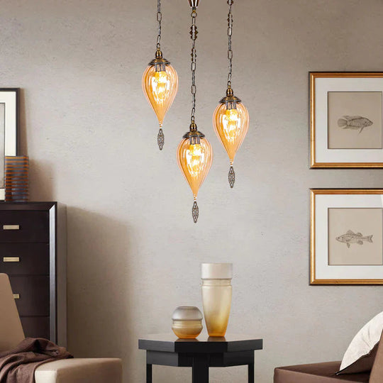 Wrought Iron Chandelier Exotic Cafe Bar Homestay Creative Living Room Dining Lights Pendant