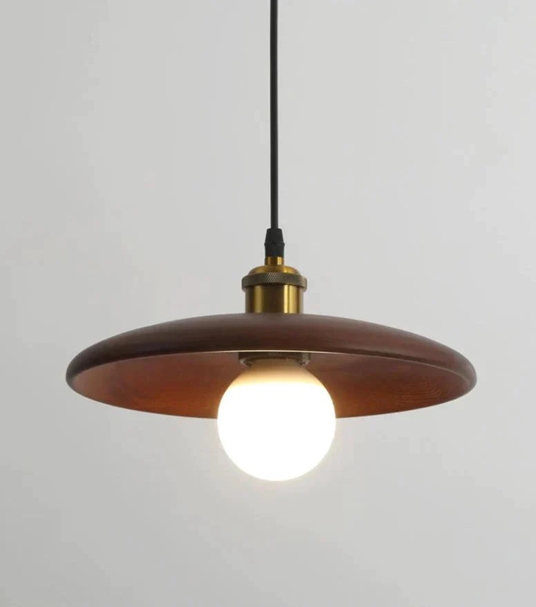 Nordic Solid Wood Lamp Restaurant Chandelier Single Head Art Pendant