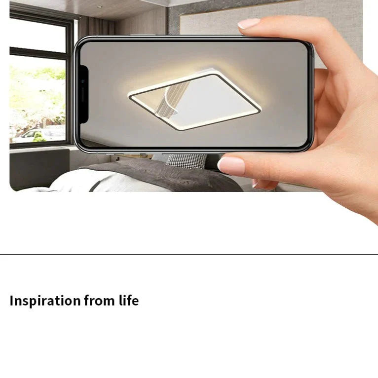Simple Modern Bedroom Ceiling Lamp Light Luxury Led Whole House Living Room Gold Lighting