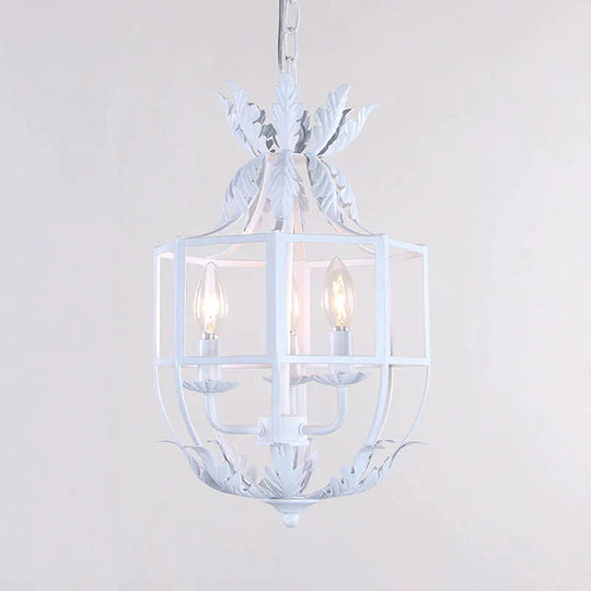 Rural Retro Old Iron Chandelier Living Room Dining Corridor Porch Pendant