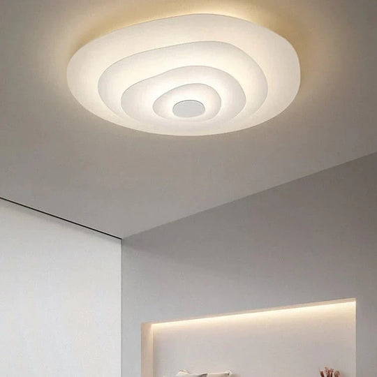 Nordic Living Room Lamp Modern Simple Design Sense Creative Geometry Master Bedroom Ripple Ceiling