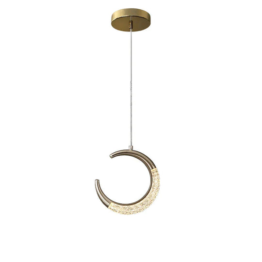 Bedside Chandelier Bedroom Warm Long - Line Single - Headed Small Pendant