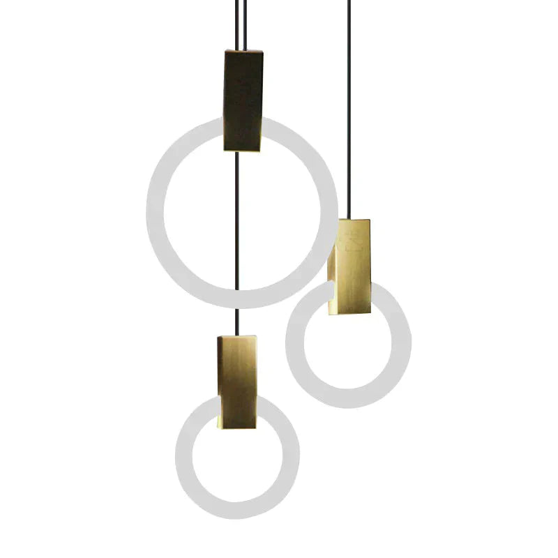 Creative Minimalist Restaurant Bedroom Bedside Bar Small Chandelier Nordic Stairway Designer Lamps
