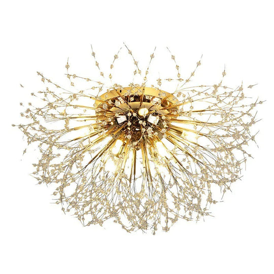 Bedroom Crystal Ceiling Lamp Dandelion Romantic Creative