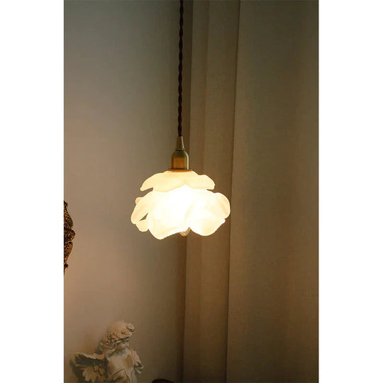 Brass Country B &amp; Hotel Corridor Living Room Dining Minimalist Mini Flower Chandelier Pendant