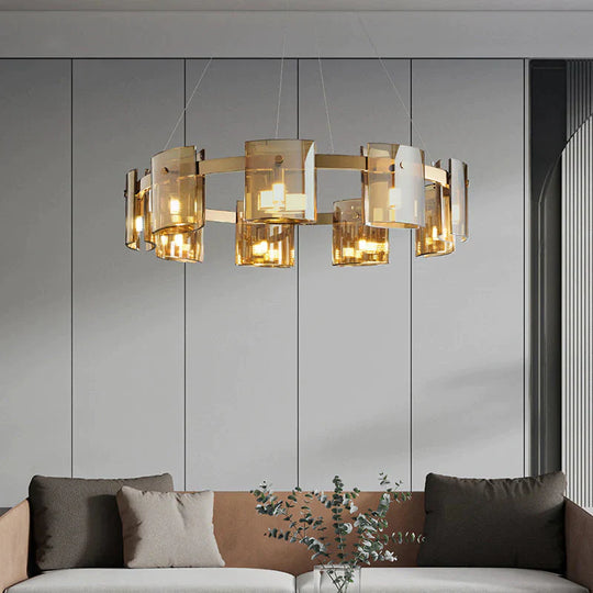 Modern Light Luxury Living Room Chandelier Simple Bedroom Creative High - End Nordic Restaurant Bar