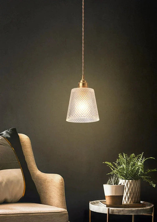 Glass Chandelier Single Head Small Pendant