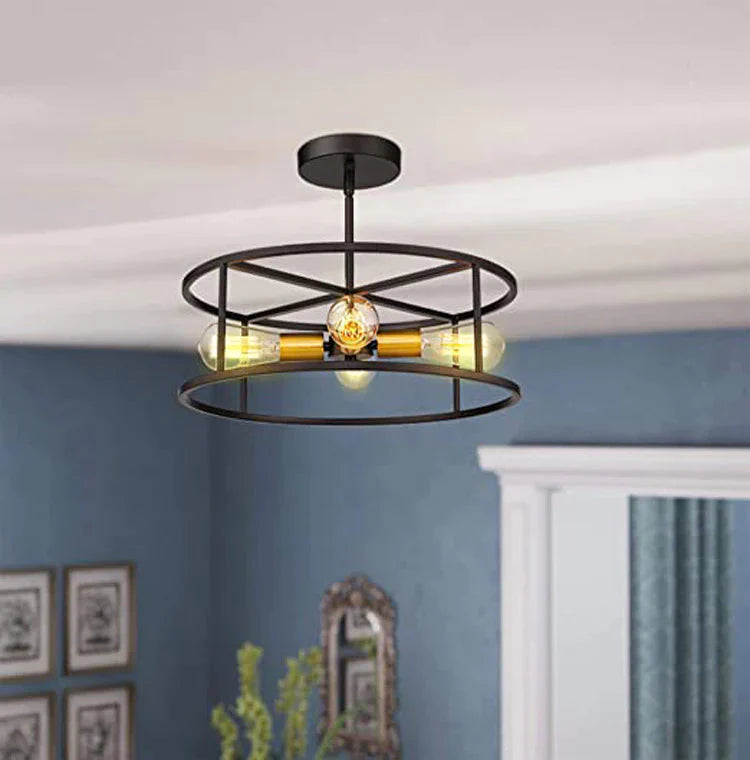 Vintage Industrial Wind Suction Top Lamp American Farmhouse Restaurant Bedroom Balcony Lamps Ceiling