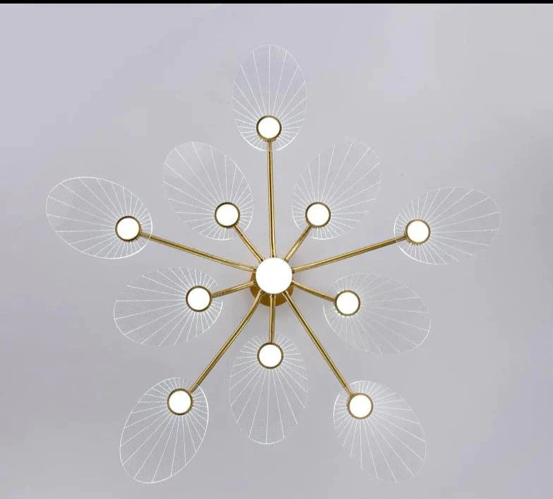 Light Luxury Living Room All Copper Chandelier Post - Modern Creative Study Lamp Pendant