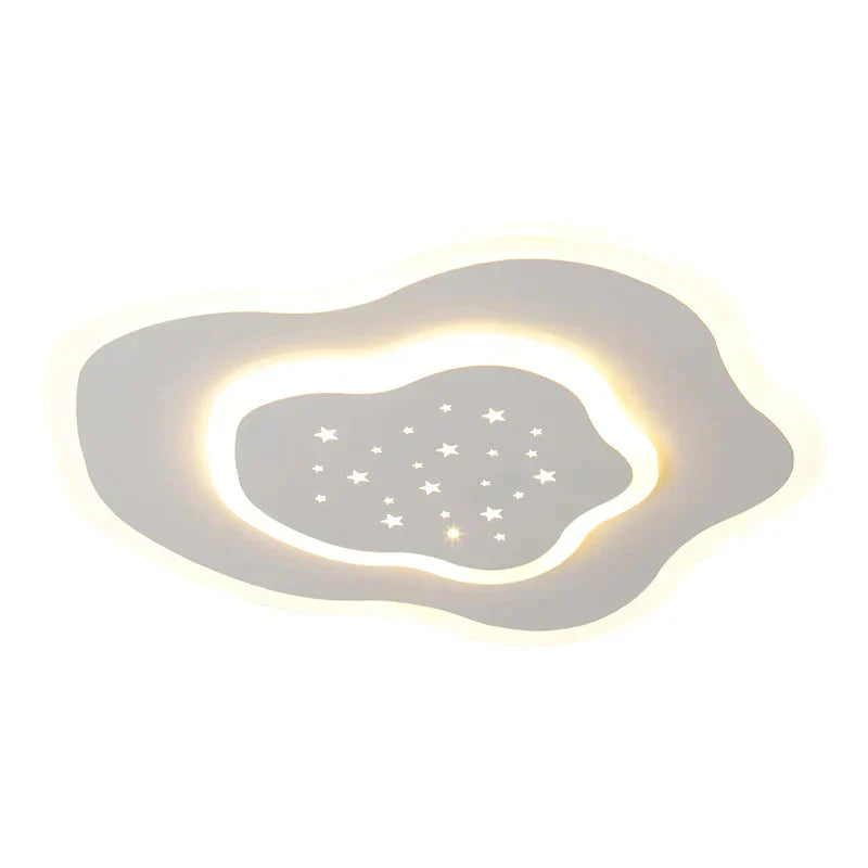 Creative Cloud Stars Ceiling Lamp Bedroom Room Modern Simple And Warm