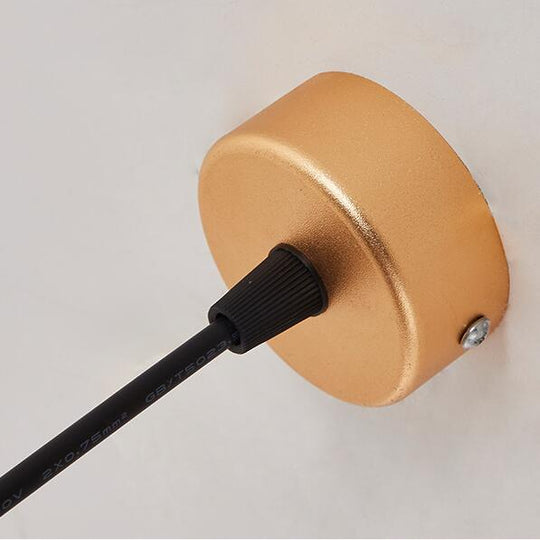 Gold Pendant Lamp Down Lights Kitchen Island Dining Living Room Shop Decoration Cylinder Pipe Bar