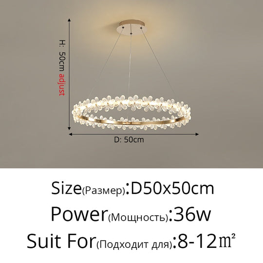 Modern Crystal Led Chandeliers Lamp For Home Living Dining Room Deco Lights Bedroom Table Lighting