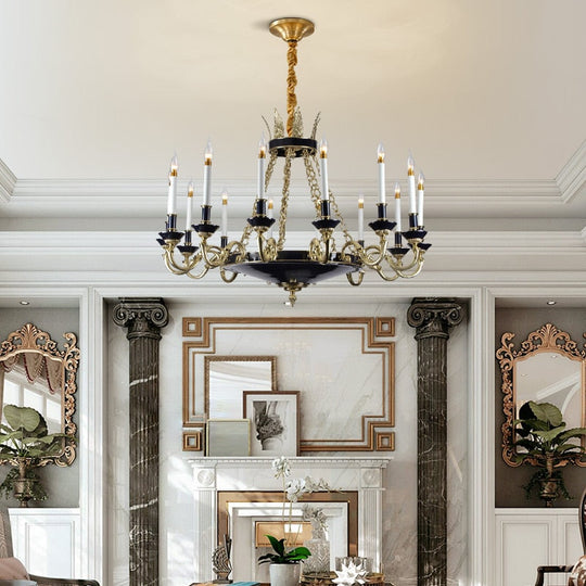 L’élégance - French Handmade Luxury Ceiling Candle Living Room Bedroom Chandelier Chandelier