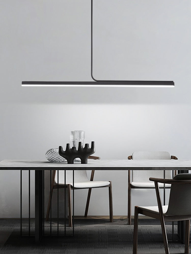 Modern Minimalist Long Bar Creative Pendant Light For Dining Room Kitchen