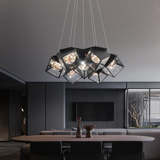 Modern Led Gypsophila Ceiling Chandelier Bedroom Living Dining Room Pendant Lamp Luster Deco