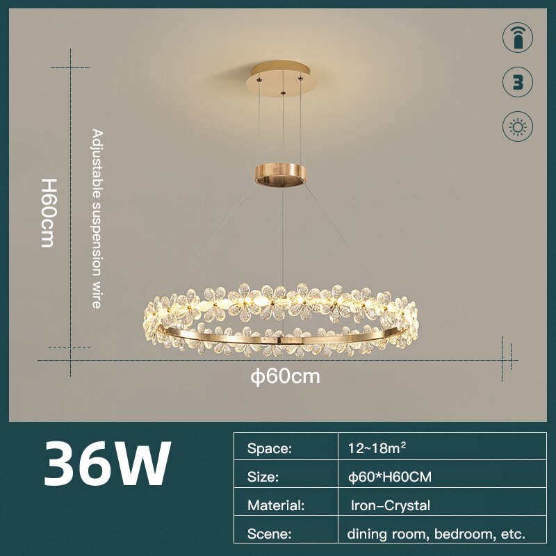 Modern Crystal Led Chandeliers Lamp For Home Living Dining Room Deco Lights Bedroom Table Lighting